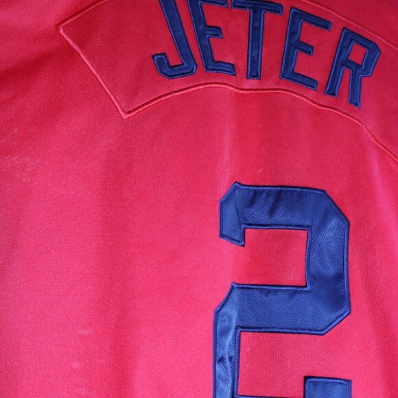 Baseball VTG Derek Jeter Jersey NY Yankees #2 Nike Team Genuine Merchandise - Picture 4 of 15